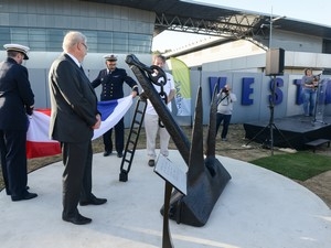 Inauguration de l'ancre du Dumont d’Urville